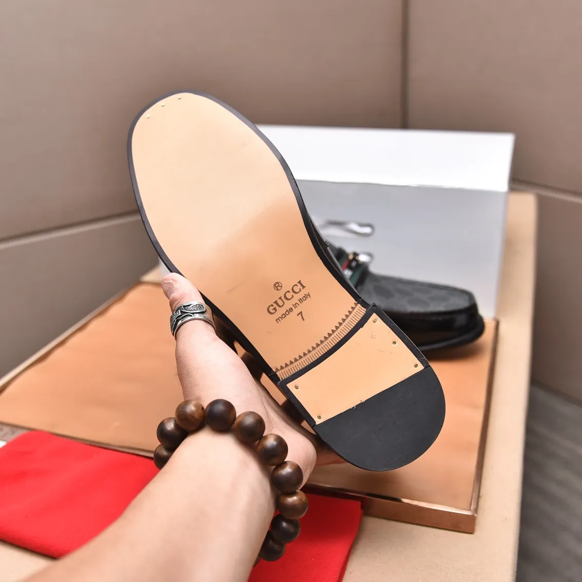 Men's shoes 💰580 📛📛Original (water-dyed cow lining) Gucci GUCCI official website formal shoes 🌀 Italian 🇮🇹 imported cowhide ➕ top imported water-dyed cowhide lining 💋 fine handmade original bottom, the real thing looks better when photographed in person Standard size 38-44